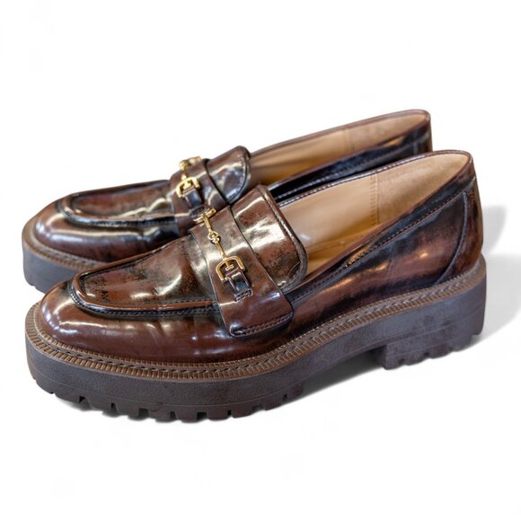 Sam Edelman Laurs Lug Sole Loafers - Chestnut - Women’s Size 10 - Picture 7 of 12